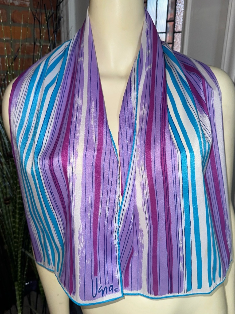 Vintage Vera Neumann Striped Scarf